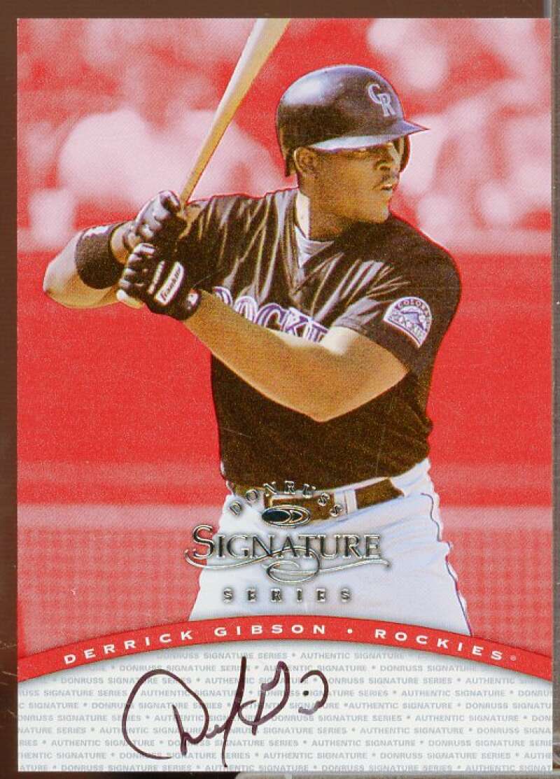 Derrick Gibson/3900 Card 1997 Donruss Signature Autographs #37  Image 1