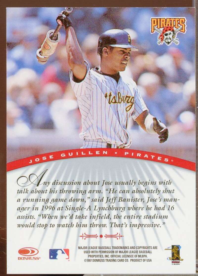 Jose Guillen/2900 Card 1997 Donruss Signature Autographs #48  Image 2