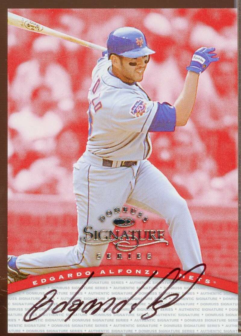 Edgardo Alfonzo/3900 Card 1997 Donruss Signature Autographs #3  Image 1