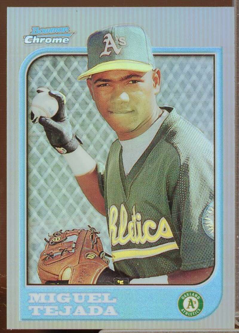 Miguel Tejada Rookie Card 1997 Bowman Chrome Refractors #273  Image 1