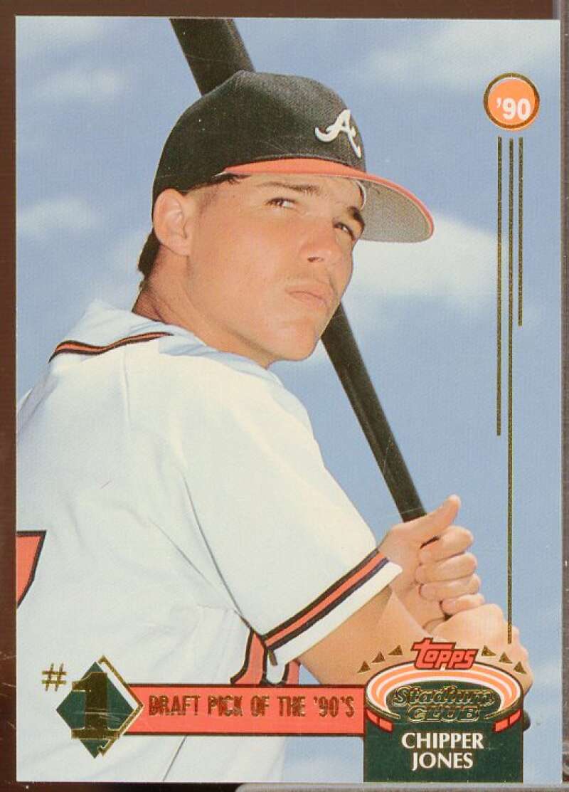 Chipper Jones Card 1992 Stadium Club First Draft Picks #1  Image 1