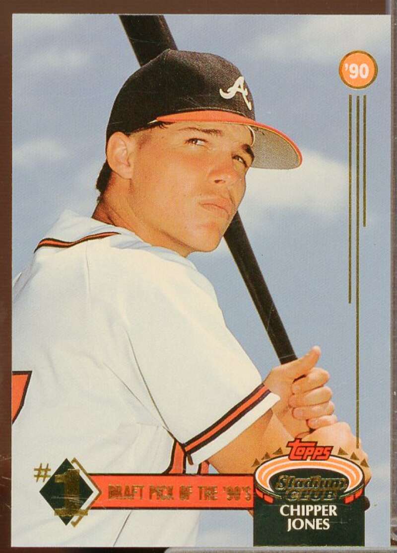 Chipper Jones Card 1992 Stadium Club First Draft Picks #1  Image 1