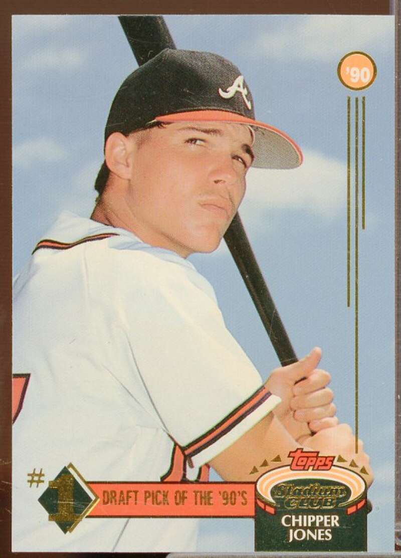 Chipper Jones Card 1992 Stadium Club First Draft Picks #1  Image 1
