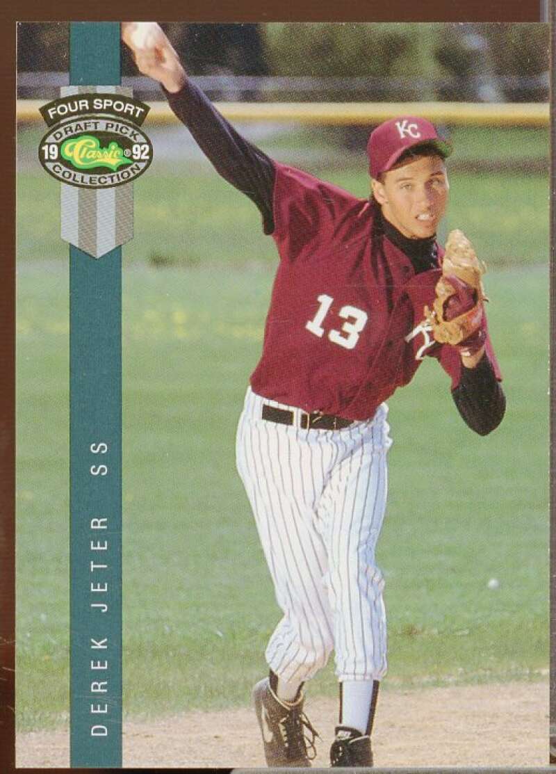 Derek Jeter Minors Rookie Card 1992 Classic Four Sport #231  Image 1