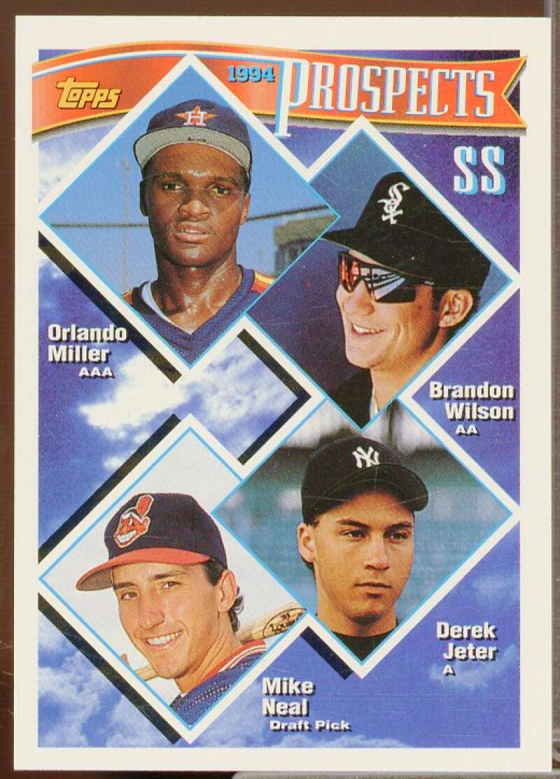 Orlando Miller/Brandon Wilson/Derek Jeter/Mike Neal UER/Jeter 1994 Topps #158  Image 1