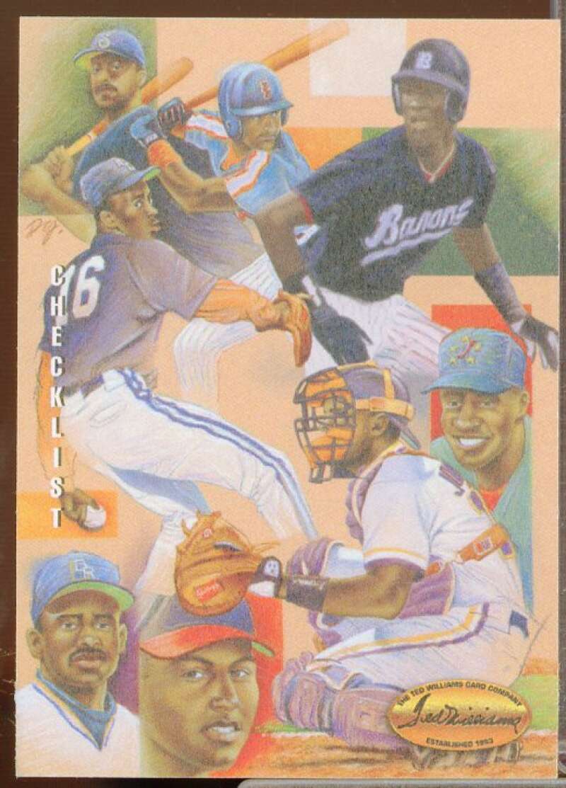 Michael Jordan Checklist Card 1994 Ted Williams Dan Gardiner Collection #DG9  Image 1