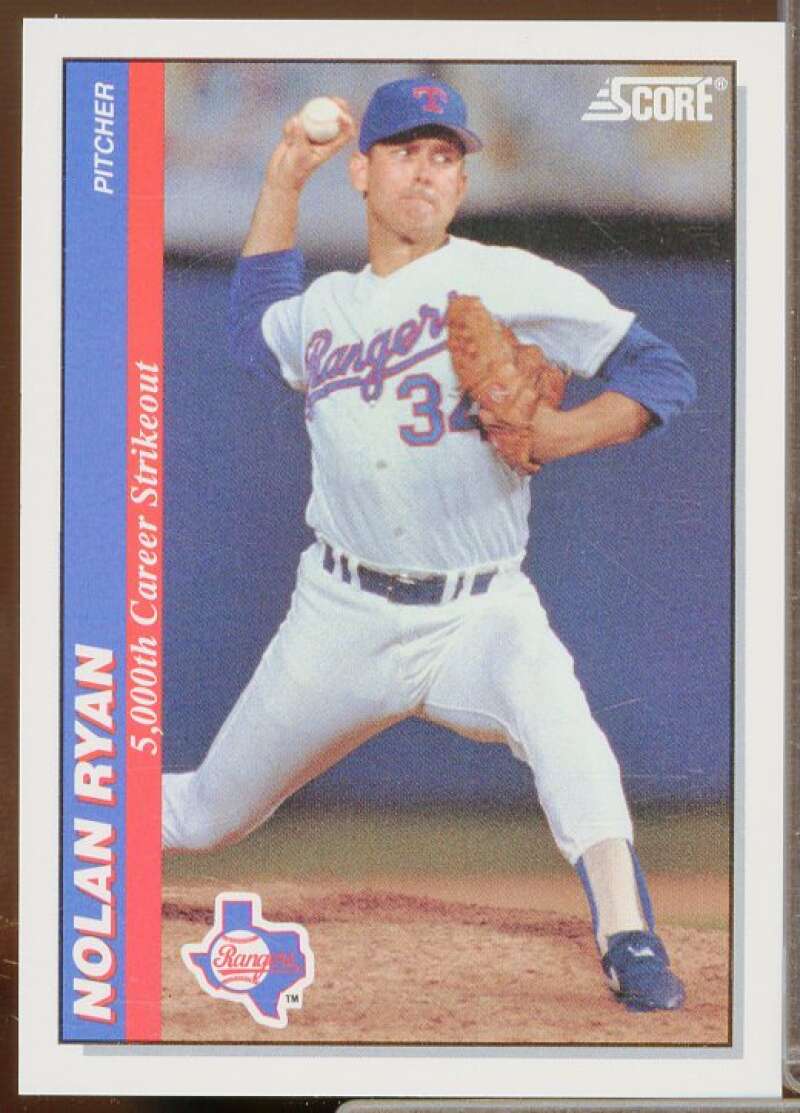 Nolan Ryan/5,000th Career Strikeout Card 1991 Score Ryan Life and Times #1  Image 1