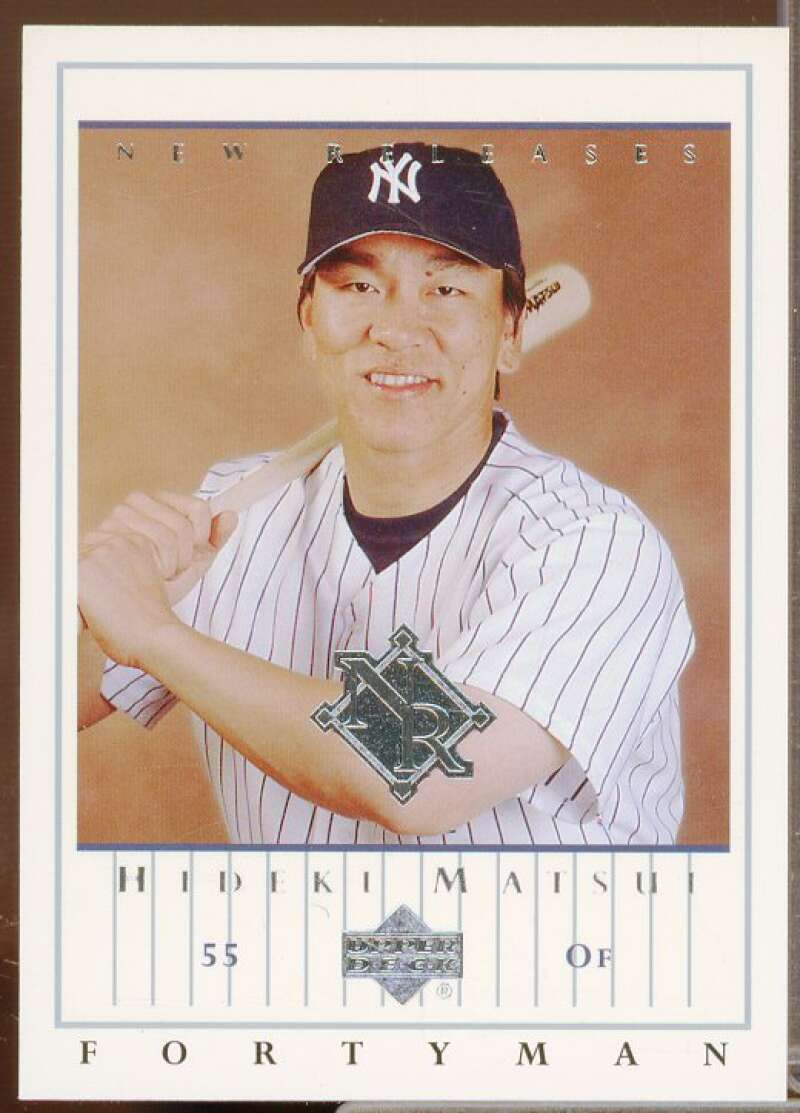 Hideki Matsui NR Rookie Card 2003 Upper Deck 40-Man #877  Image 1