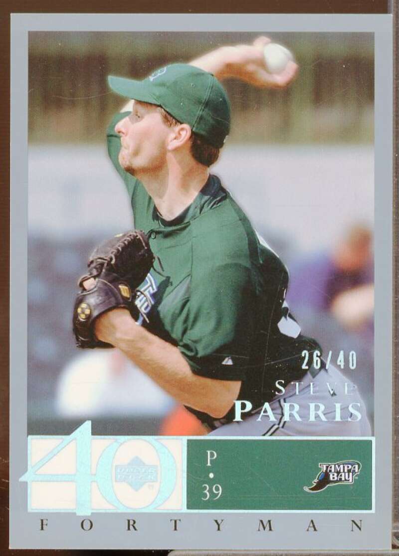 Steve Parris Card 2003 Upper Deck 40-Man Rainbow #103  Image 1