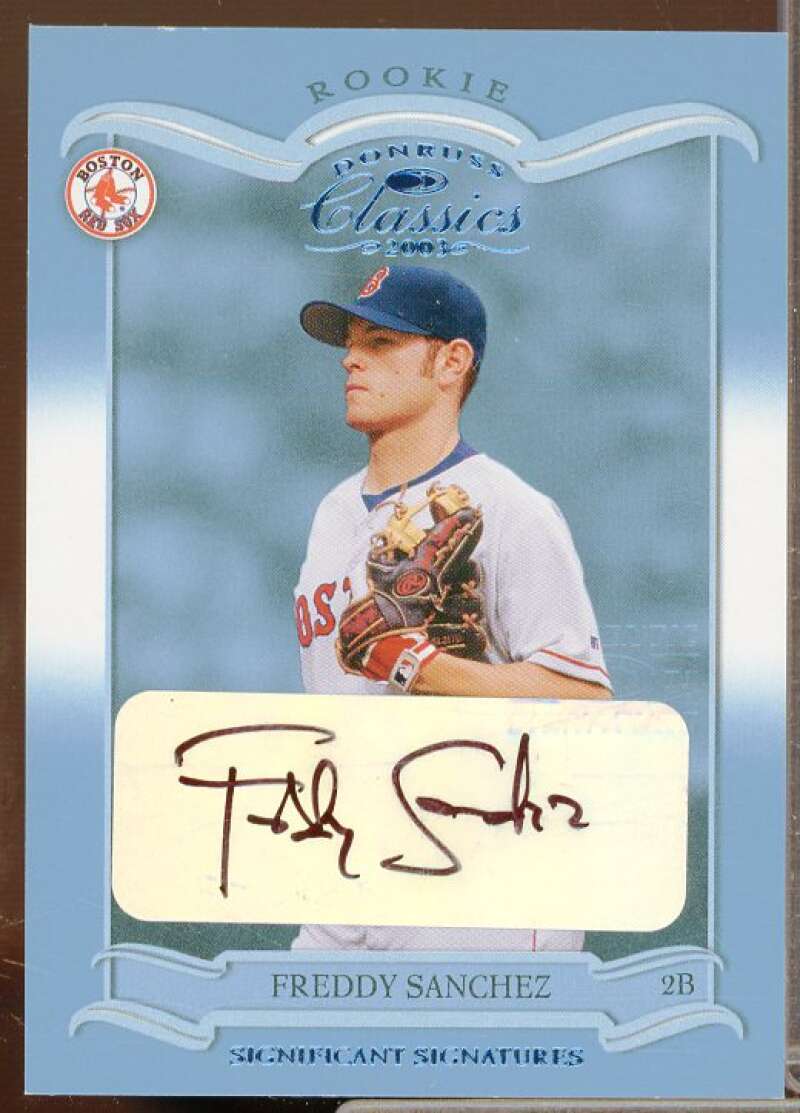 Freddy Sanchez Rookie Card 2003 Donruss Classics Significant Signatures #163  Image 1