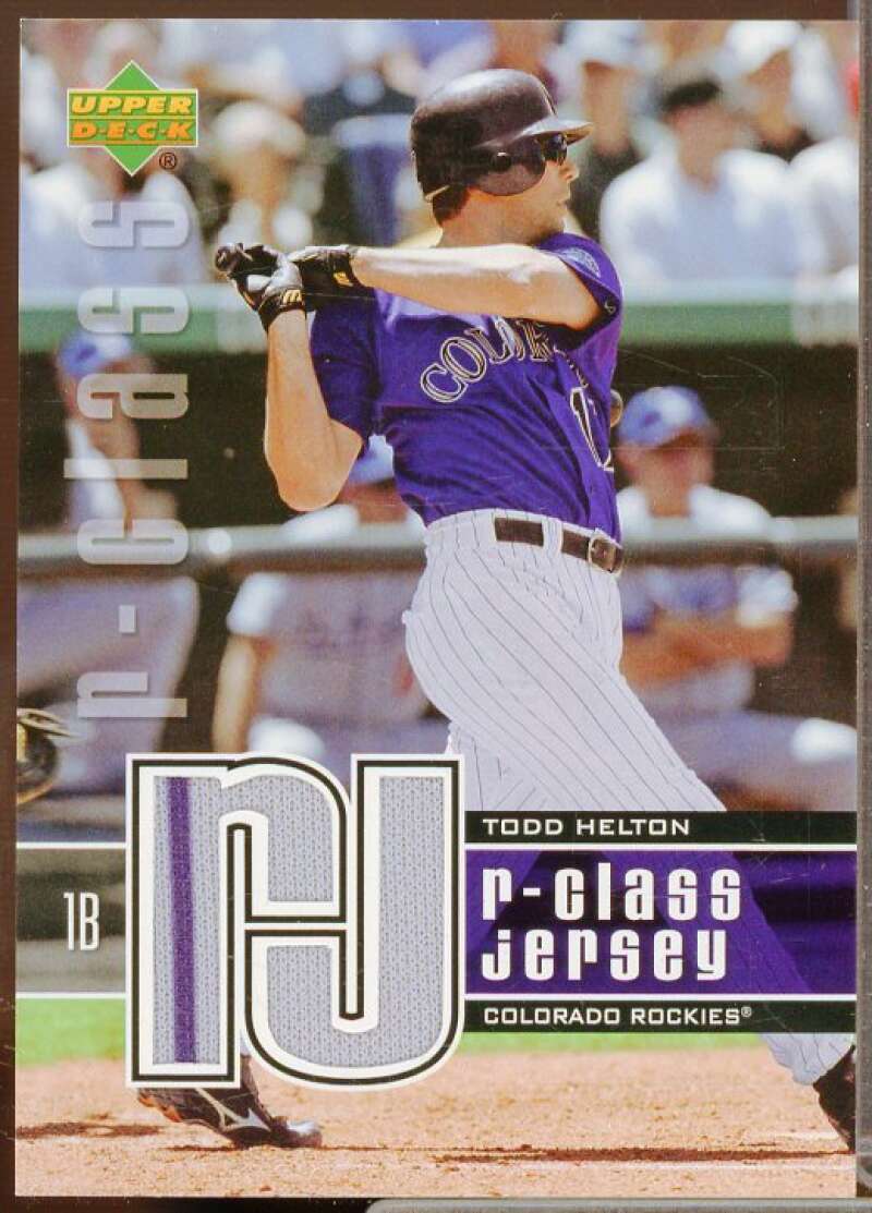 Todd Helton Card 2004 Upper Deck r-class Jersey #TH  Image 1