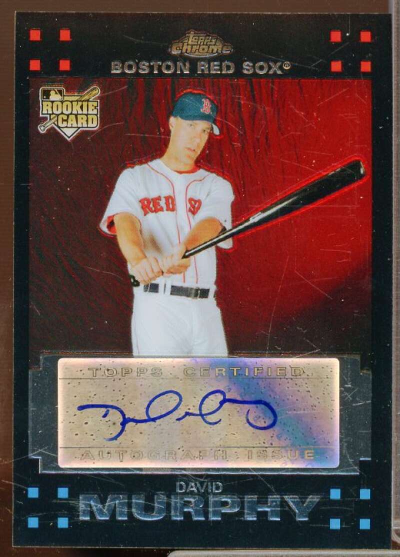 David Murphy AU Rookie Card 2007 Topps Chrome #334  Image 1