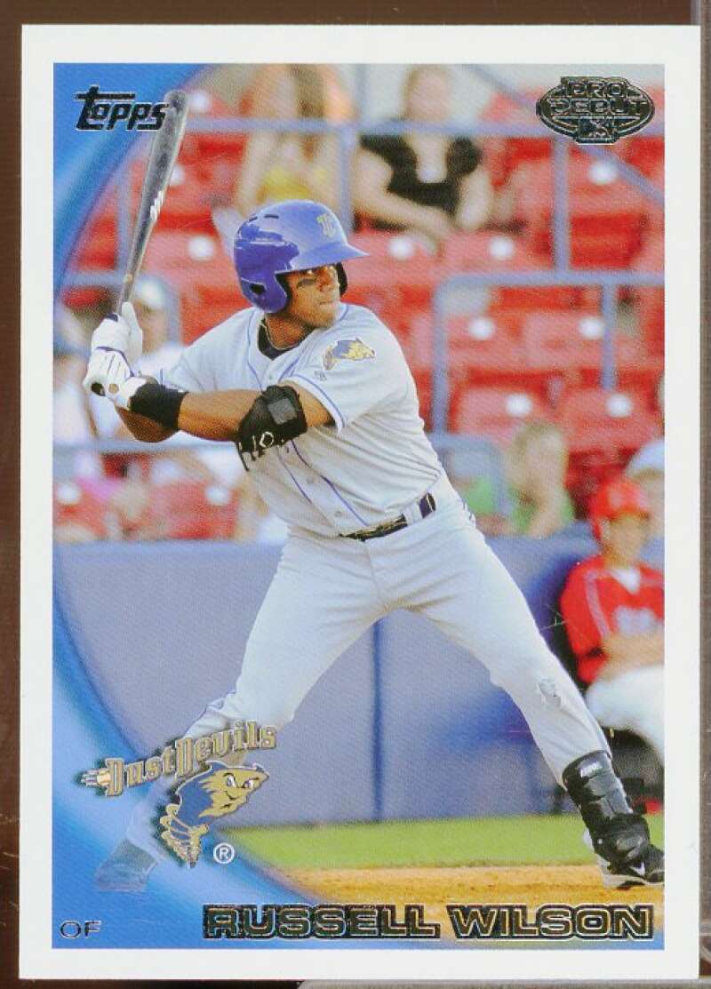 Russell Wilson Baseball Rookie Card 2010 Topps Pro Debut #435  Image 1