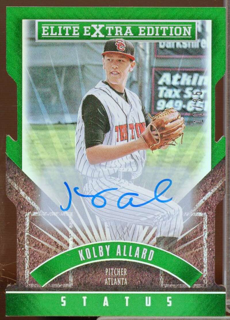 Kolby Allard 2015 Elite Extra Edition Prospect AU Status Emerald Die Cut #15  Image 1