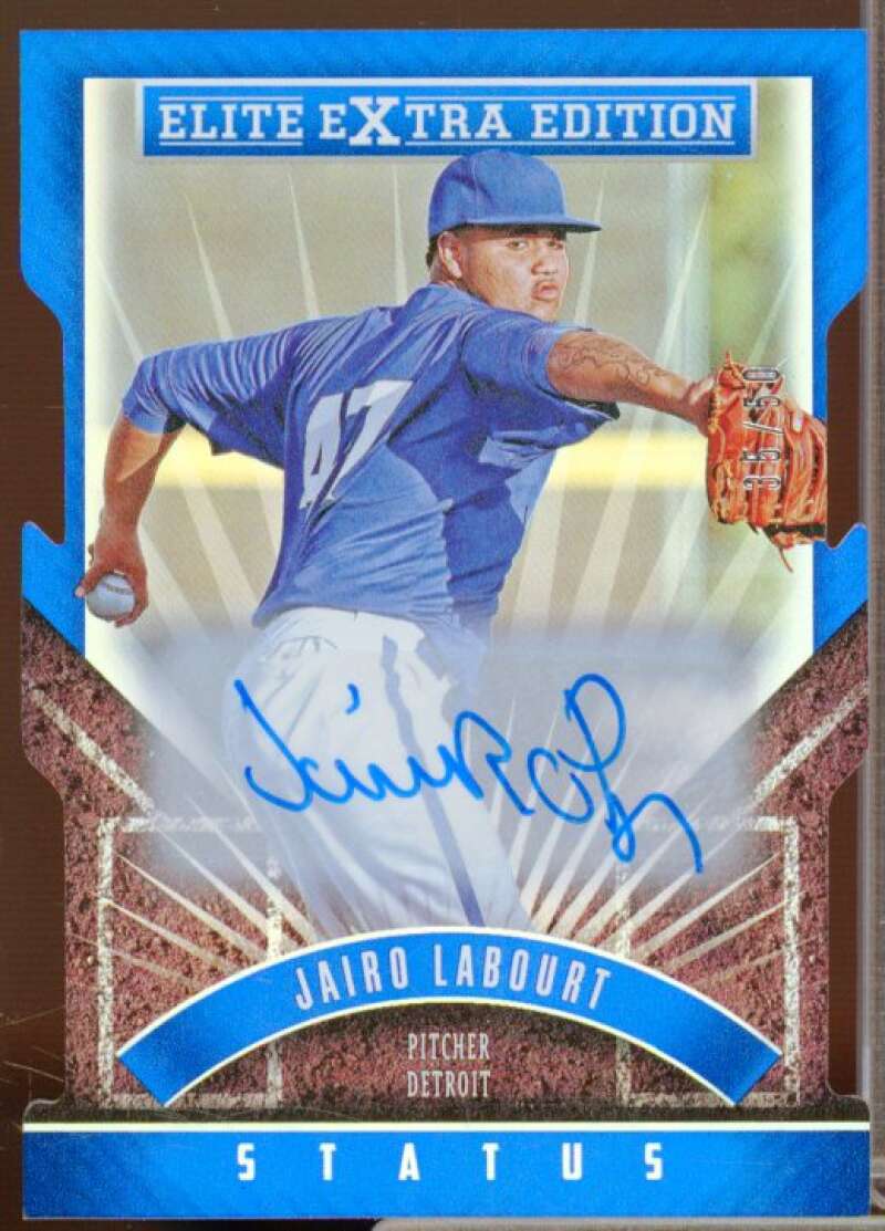 Jairo Labourt 2015 Elite Extra Edition Prospect AU Status Blue Die Cut #153  Image 1