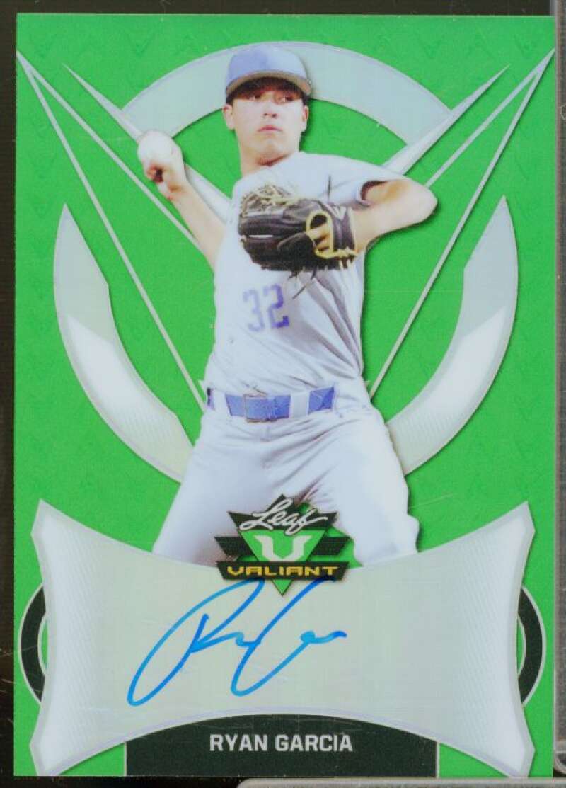 Ryan Garcia Rookie Card 2019 Leaf Valiant Green Prismatic #BARG2  Image 1