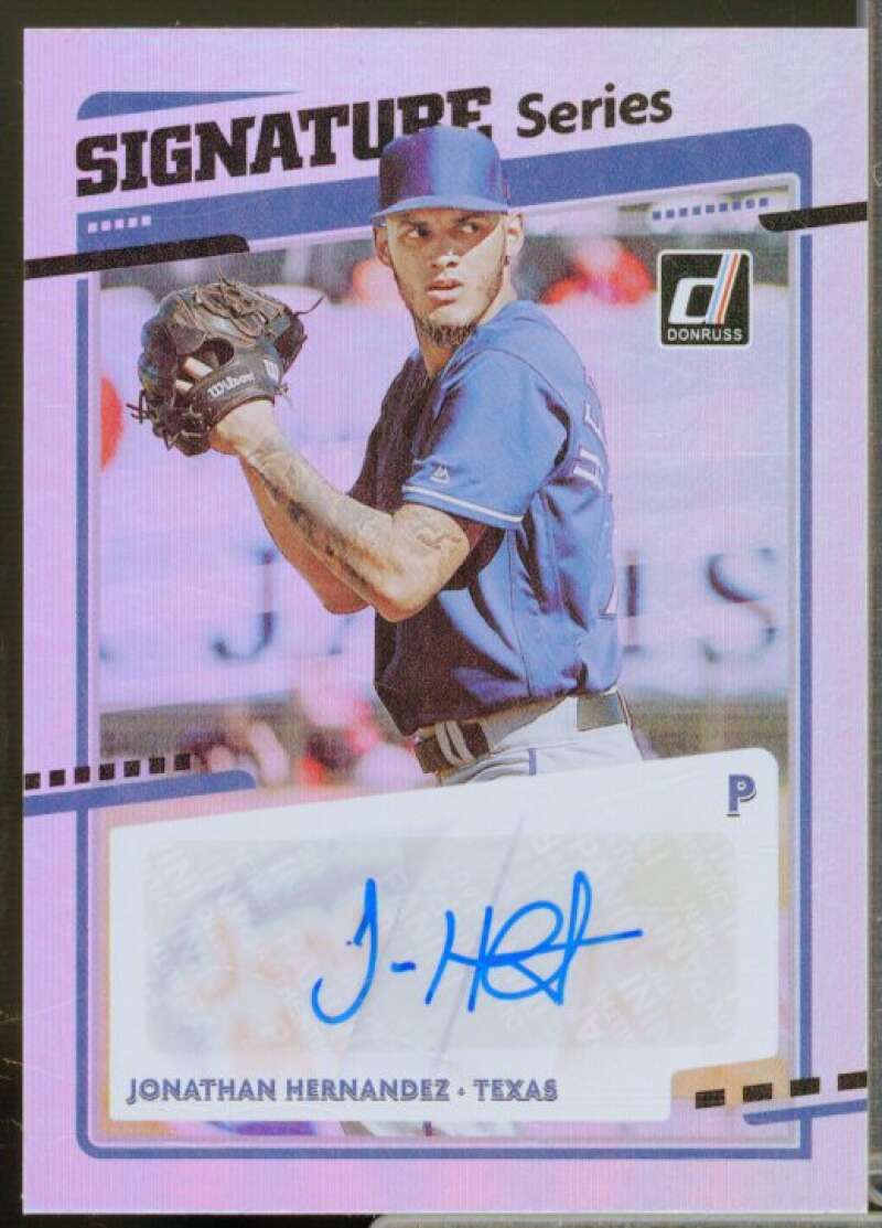 Jonathan Hernandez Card 2020 Donruss Signature Series #4  Image 1