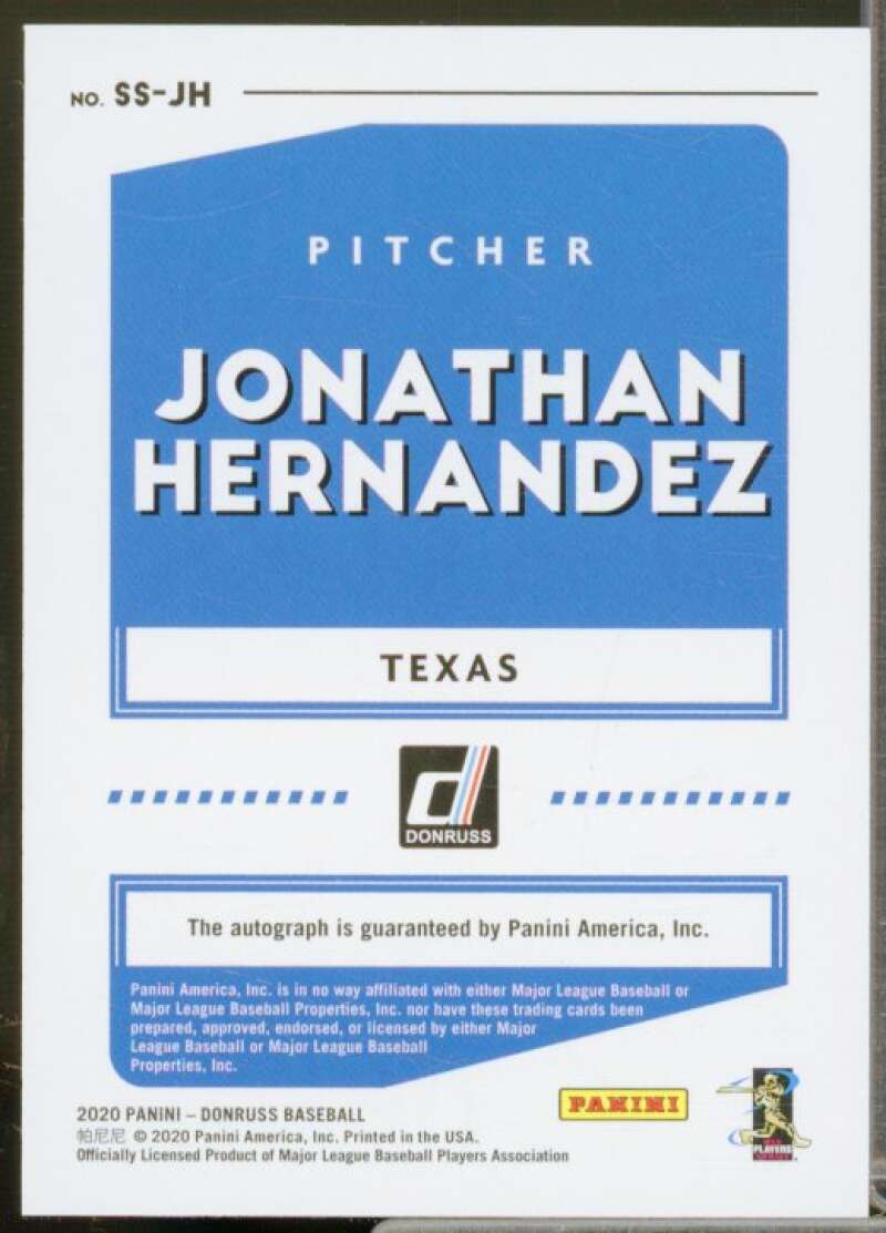 Jonathan Hernandez Card 2020 Donruss Signature Series #4  Image 2