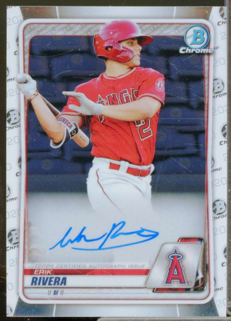 Erik Rivera Card 2020 Bowman Chrome Prospect Autographs #CPAERI  Image 1