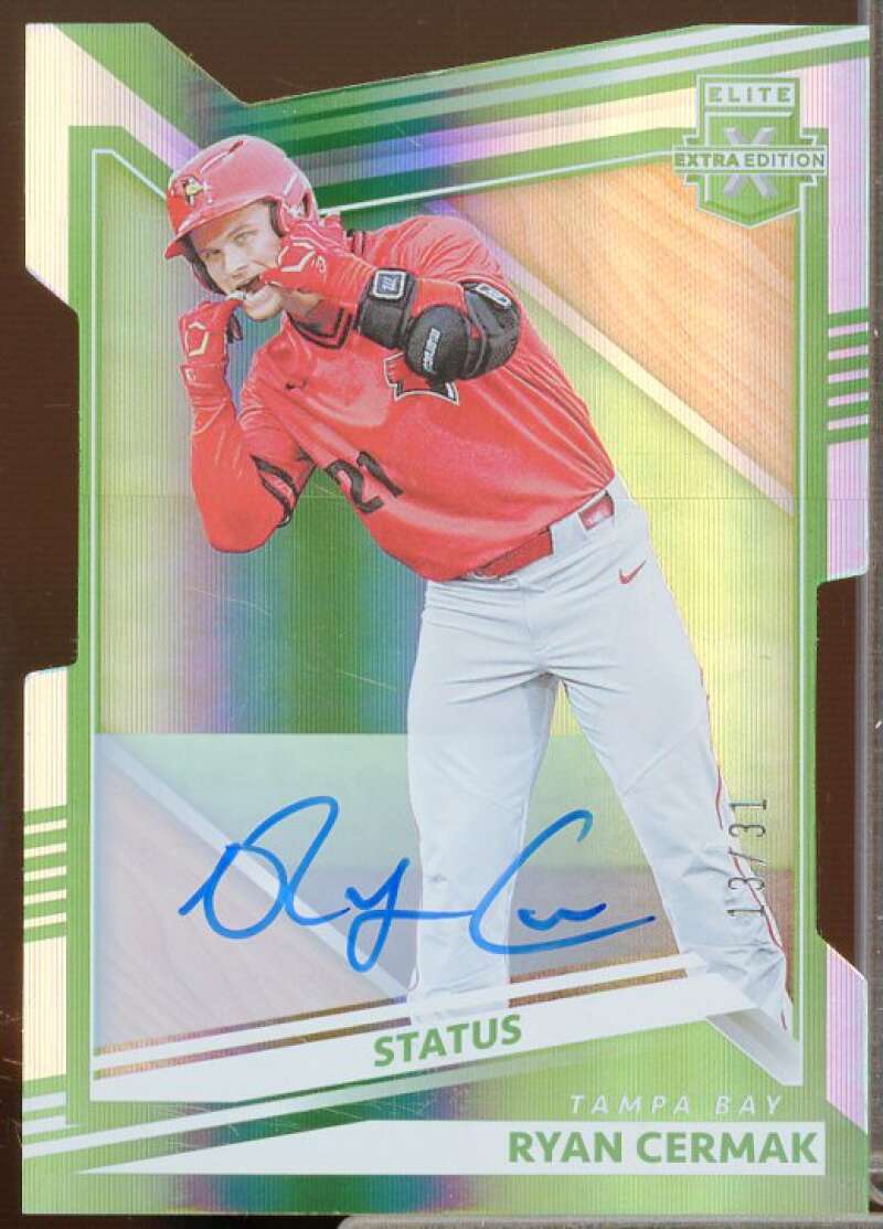Ryan Cermak Rookie Card 2022 Elite Extra Edition Signatures Status Die Cut #71  Image 1