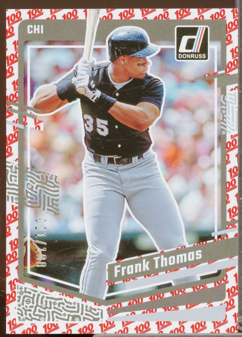 Frank Thomas Card 2023 Donruss One Hundred #166  Image 1