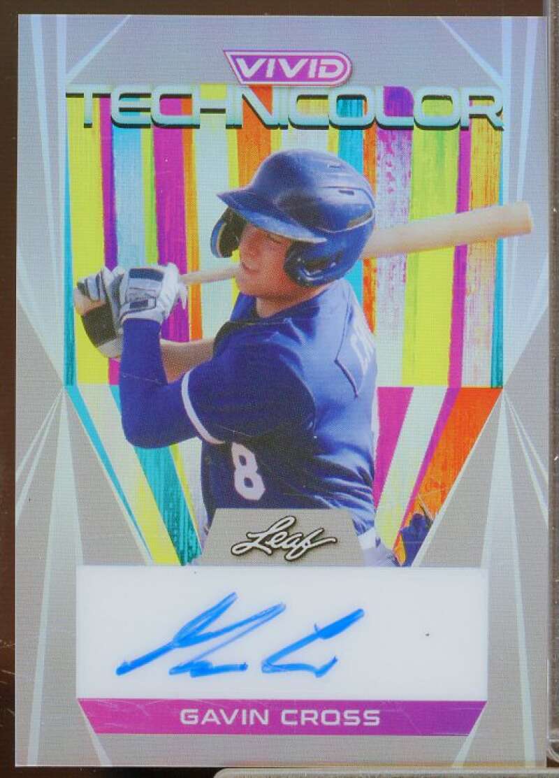 Gavin Cross Rookie Card 2022 Leaf Vivid Technicolor Gray #TGC1  Image 1