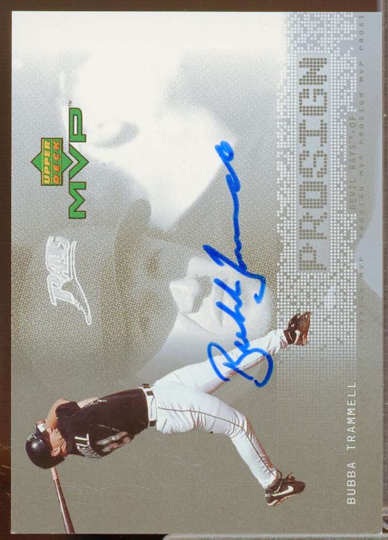 Bubba Trammell Card 2000 Upper Deck MVP ProSign #BT  Image 1