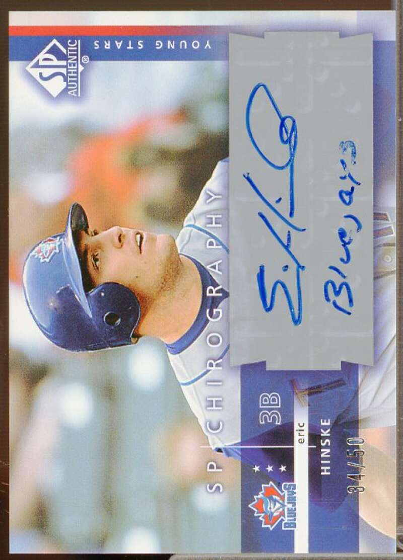 Eric Hinske Rookie Card 2003 SP Authentic Chirography Young Stars Silver #EH  Image 1