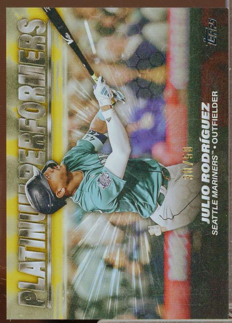 Julio Rodriguez Card 2024 Topps Platinum Performers Gold #PP19  Image 1