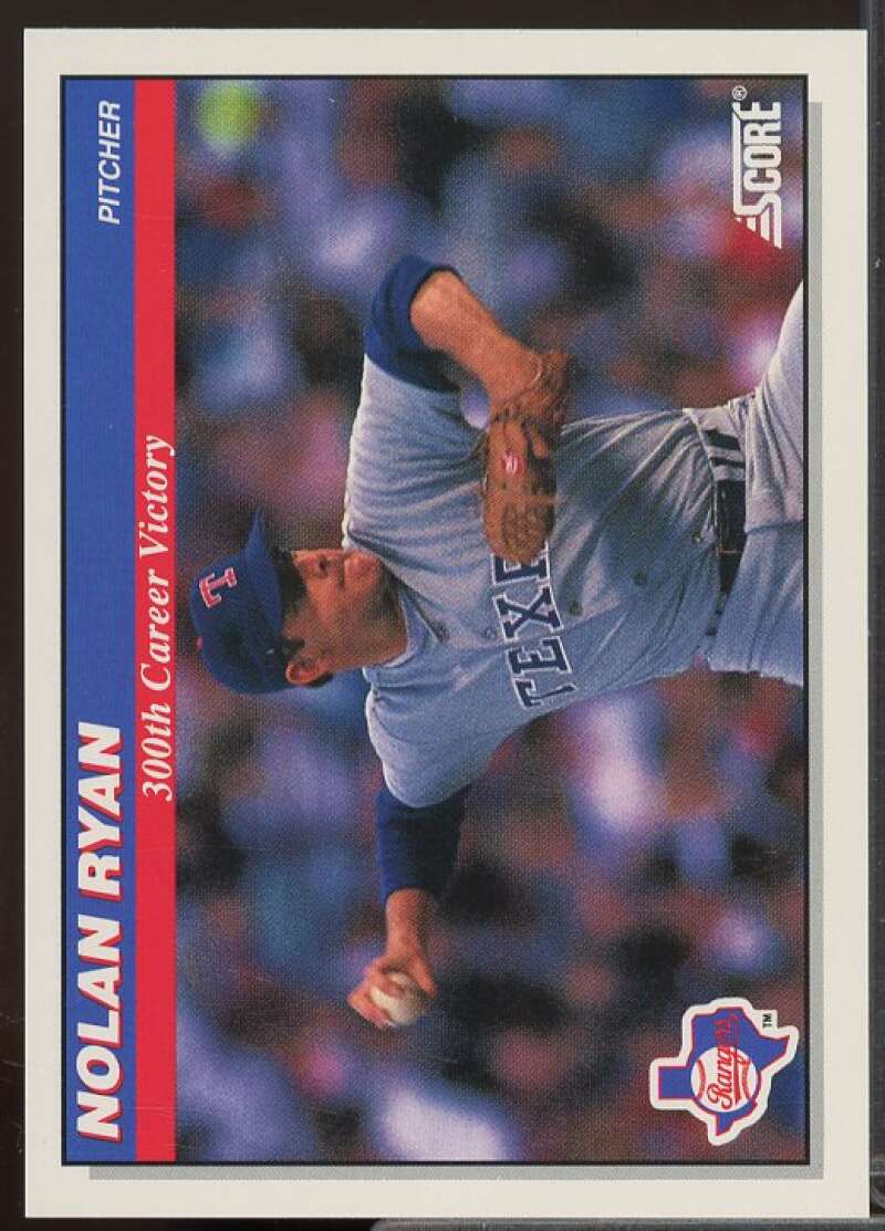 Nolan Ryan HOR/300th Career Victory Card 1991 Score Ryan Life and Times #3  Image 1