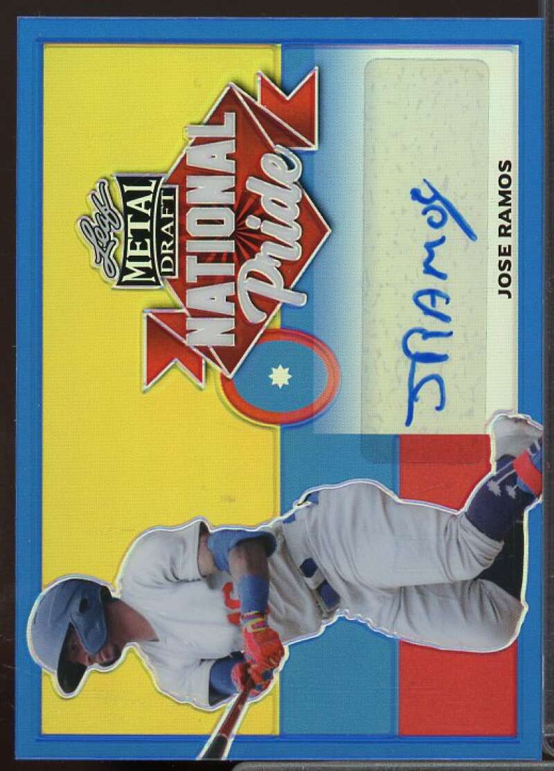 Jose Ramos Card 2021 Leaf Metal Draft National Pride Blue #NPJR1  Image 1