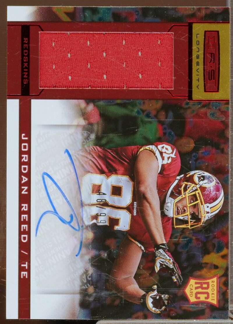 Jordan Reed 2013 Rookies and Stars Longevity Rookie Jersey Autographs Ruby #213  Image 1