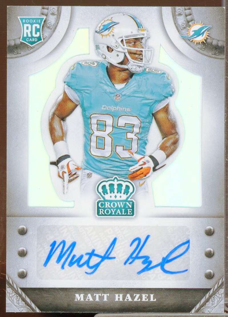 crown royal football helmet Matt Hazel/299 Rookie Card 2014 Crown Royale Rookie Signatures #SMH – SUPERIORSPORTSINVESTMENTS.COM