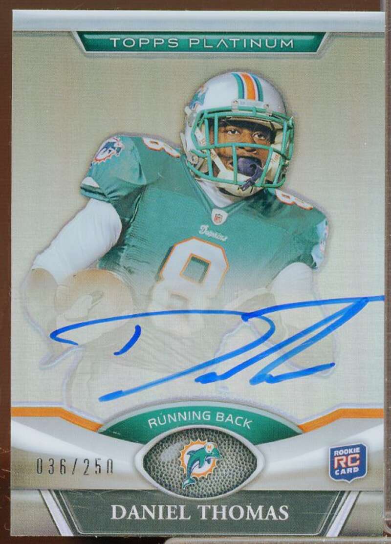 Daniel Thomas/250 Rookie Card 2011 Topps Platinum Rookie Autographs #44  Image 1