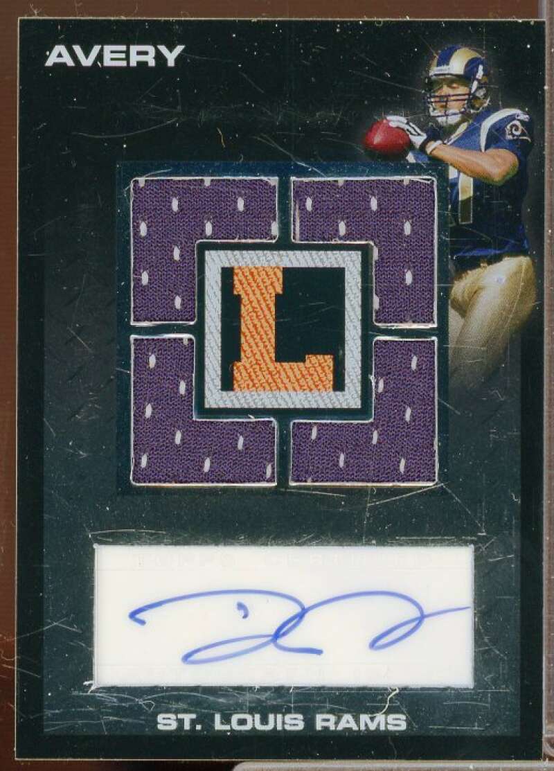 Donnie Avery/75 2008 Topps Letterman Authentic Relics Quad Autographs #AQRDA  Image 1