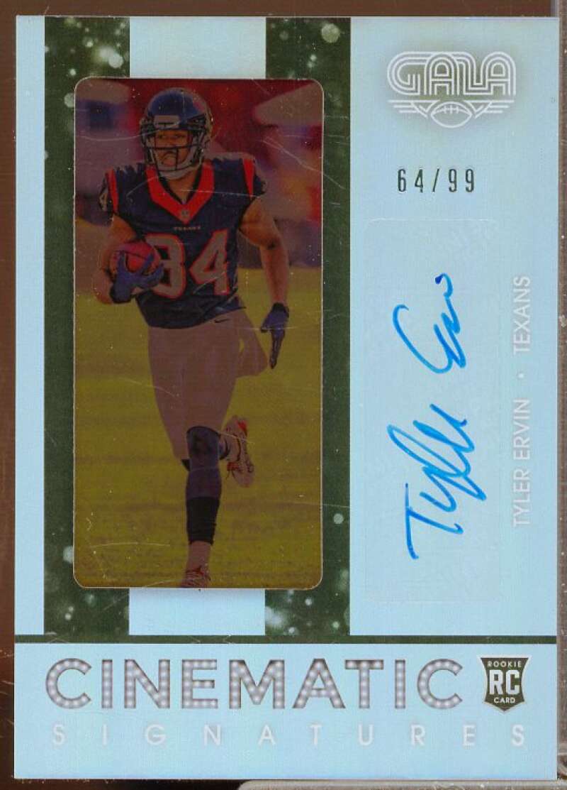 Tyler Ervin Rookie Card 2016 Panini Gala Cinematic Rookie Signatures #48  Image 1