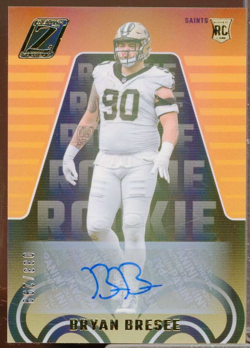 Bryan Bresee Rookie Card 2023 Zenith Rookies Autographs #109  Image 1