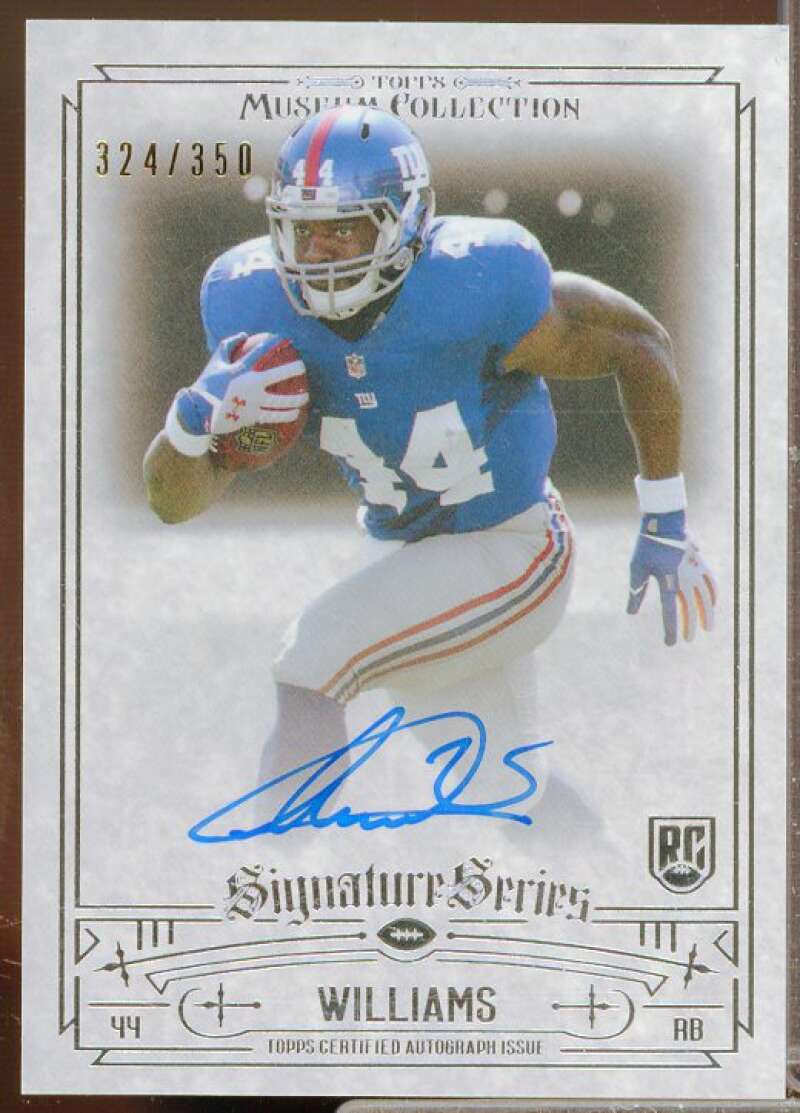 Andre Williams/350 2014 Topps Museum Collection Signature Series Auto #SSAAW  Image 1