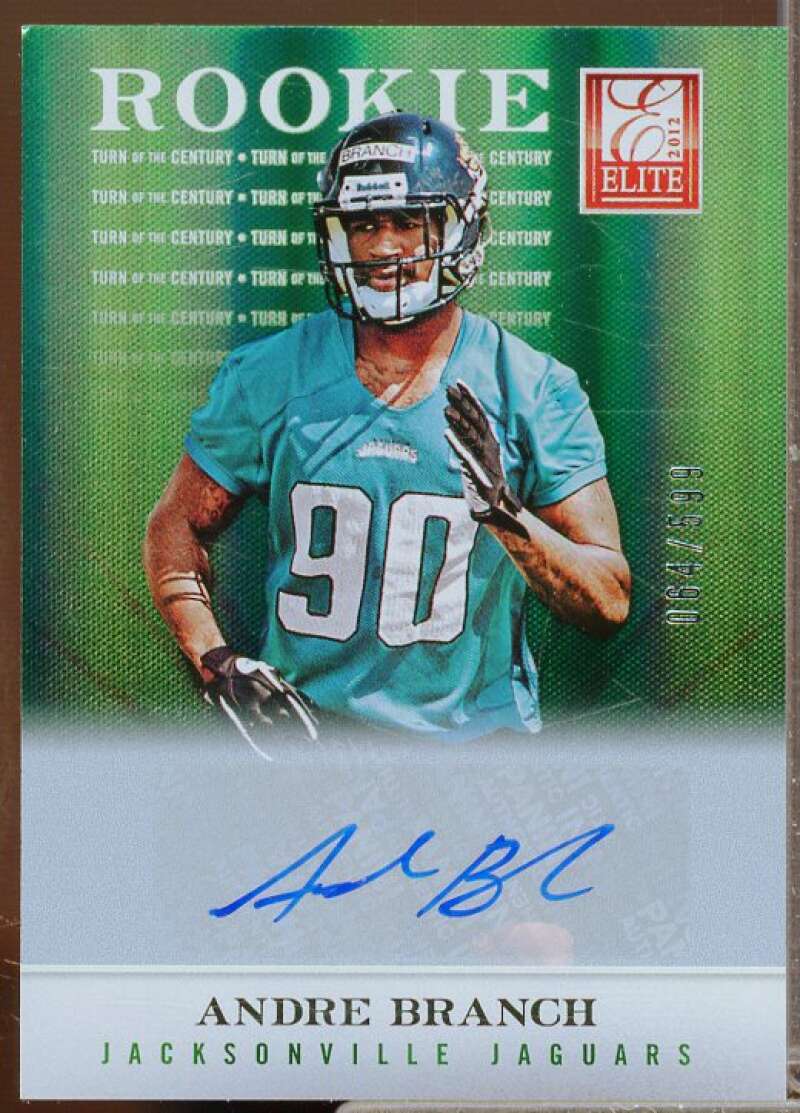 Andre Branch/599 Rookie Card 2012 Elite Turn of the Century Autographs #130  Image 1