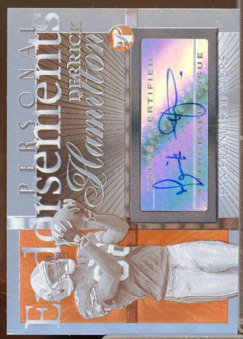 Derrick Hamilton H 2004 Topps Pristine Personal Endorsement Autographs #PEDHA  Image 1