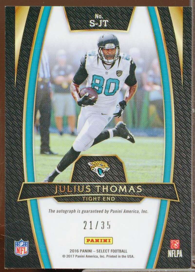 Julius Thomas/35 Rookie Card 2016 Select Signatures Prizm #SJT  Image 2