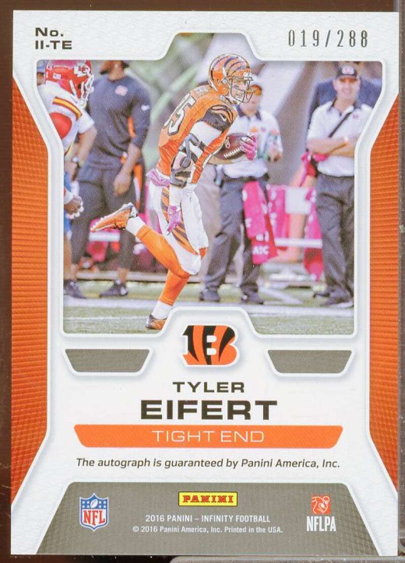 Tyler Eifert/288 Rookie Card 2016 Panini Infinity Infinite Ink #18  Image 2