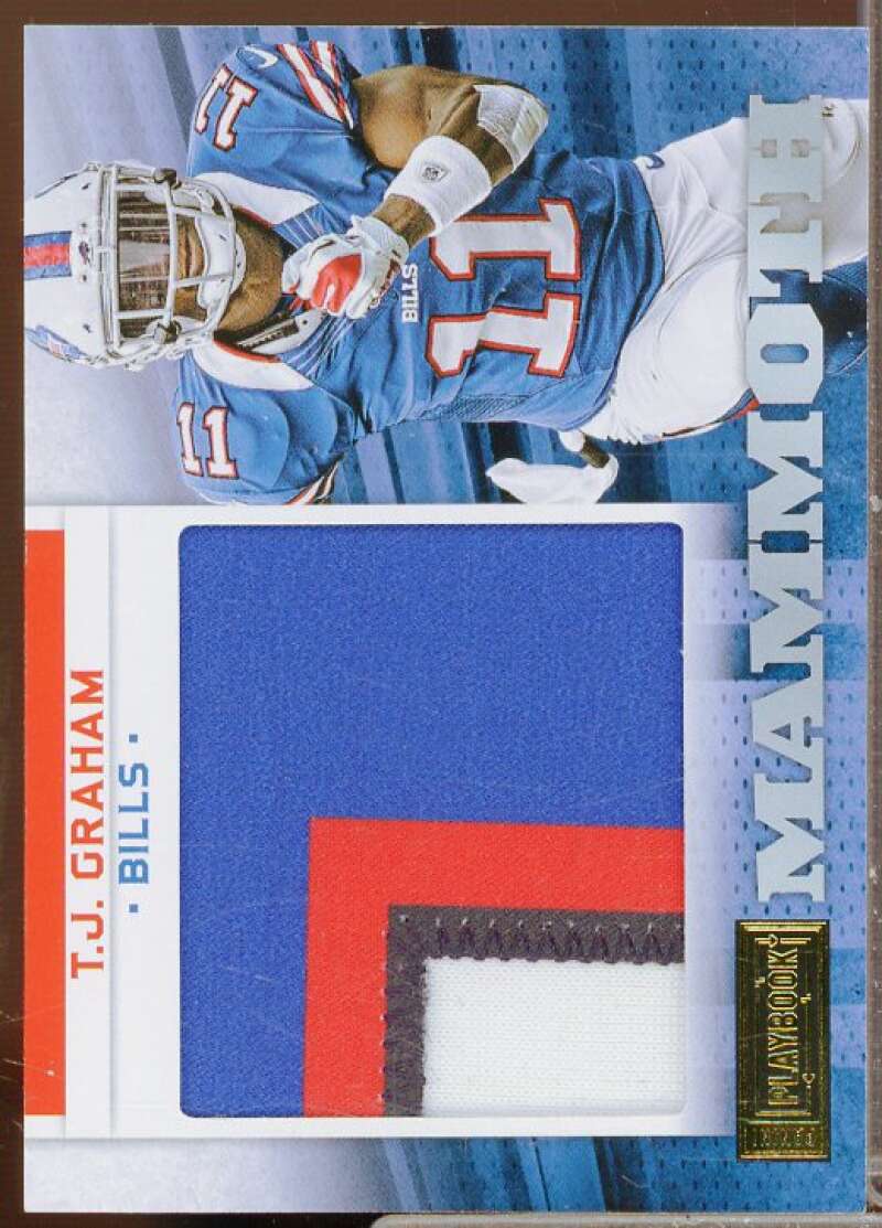 T.J. Graham/49 Rookie Card 2012 Panini Playbook Mammoth Materials Prime #34  Image 1