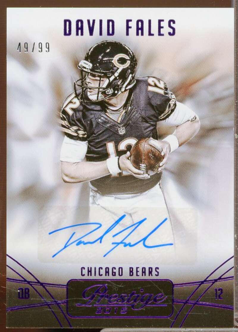 David Fales/99 Rookie Card 2015 Prestige Autographs #21  Image 1