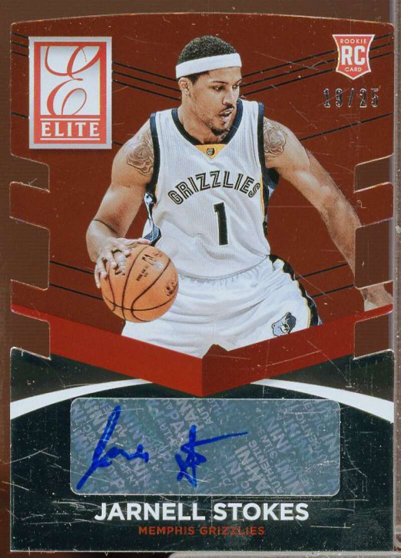 Jarnell Stokes Rookie Card 2014-15 Elite Status Signatures Bronze #33  Image 1