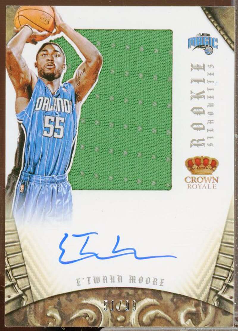 E'Twaun Moore SL JSY AU/99 Rookie Card 2012-13 Panini Preferred #350  Image 1