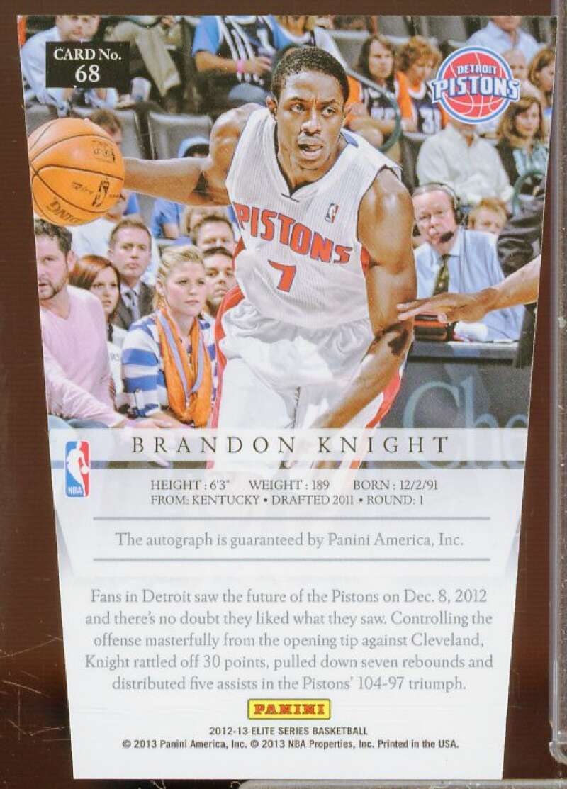 Brandon Knight/93 Rookie Card 2012-13 Elite Series Aspirations Autographs #68  Image 2