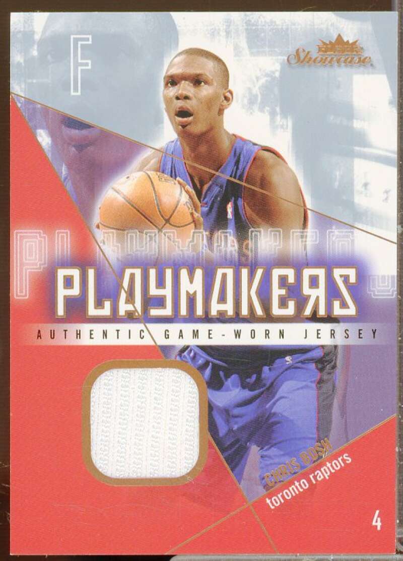 Chris Bosh Card 2004-05 Fleer Showcase Playmakers Jerseys #CB  Image 1