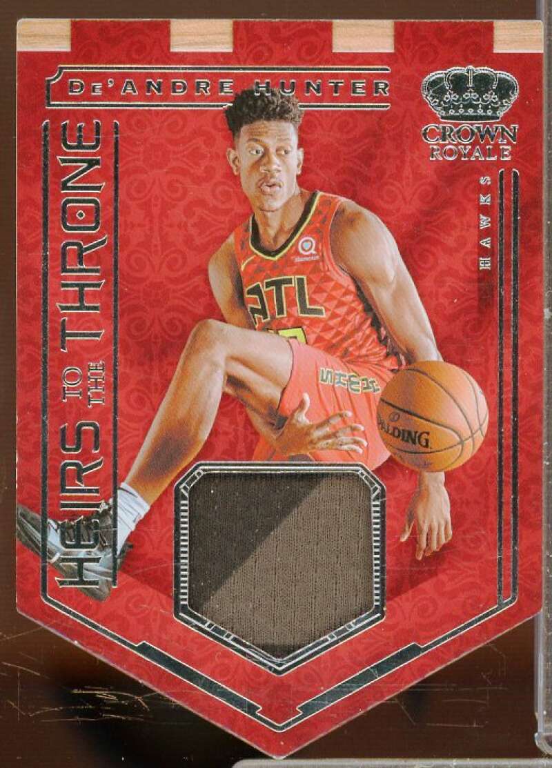 De'Andre Hunter Rookie 2019-20 Crown Royale Heirs to the Throne Materials #17  Image 1