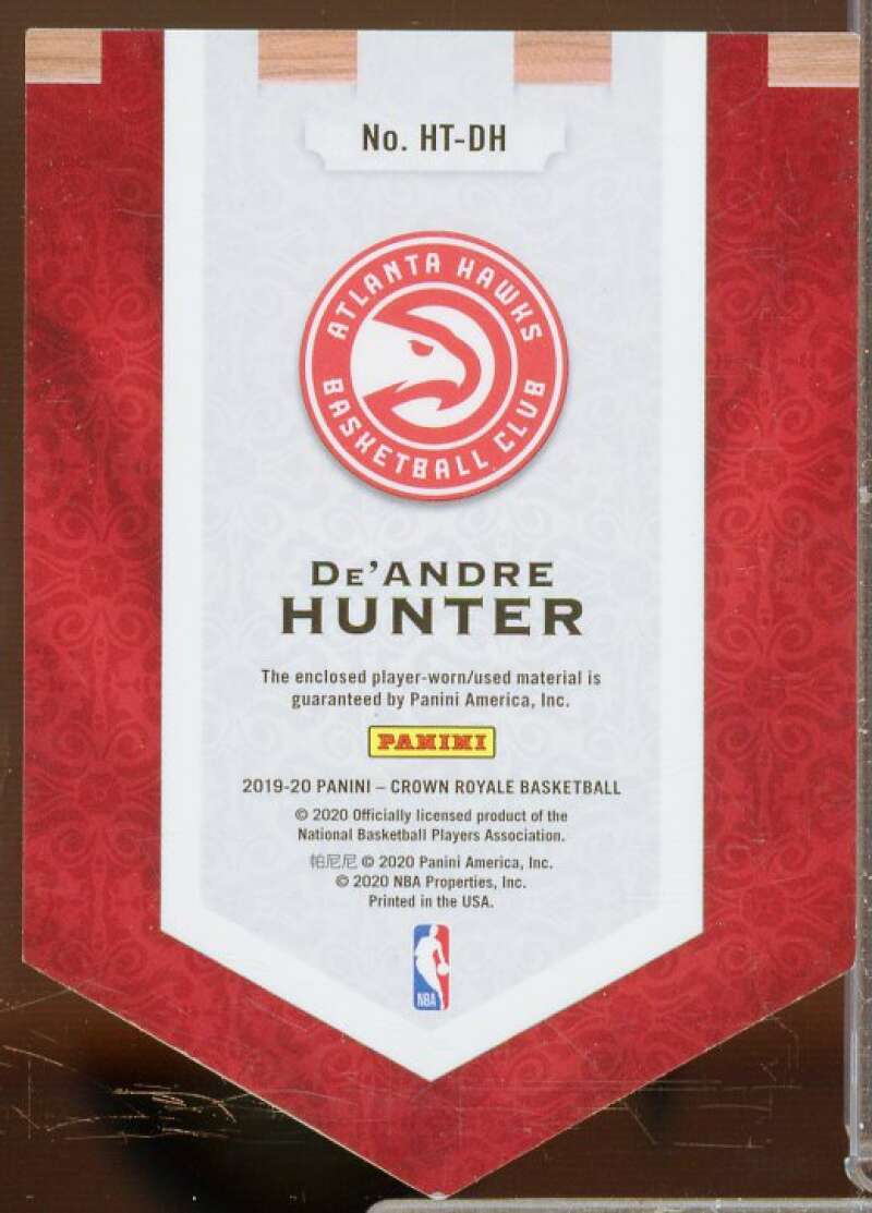 De'Andre Hunter Rookie 2019-20 Crown Royale Heirs to the Throne Materials #17  Image 2